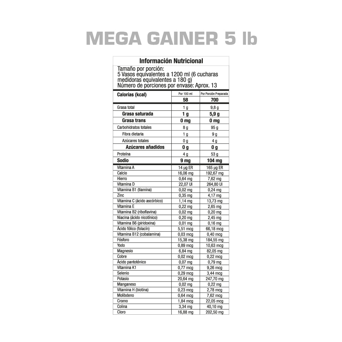 MEGA GAINER